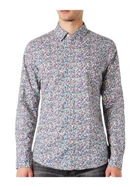 Scotch & Soda Floral Button Down Shirt XL NWT Multicolor Slim Fit